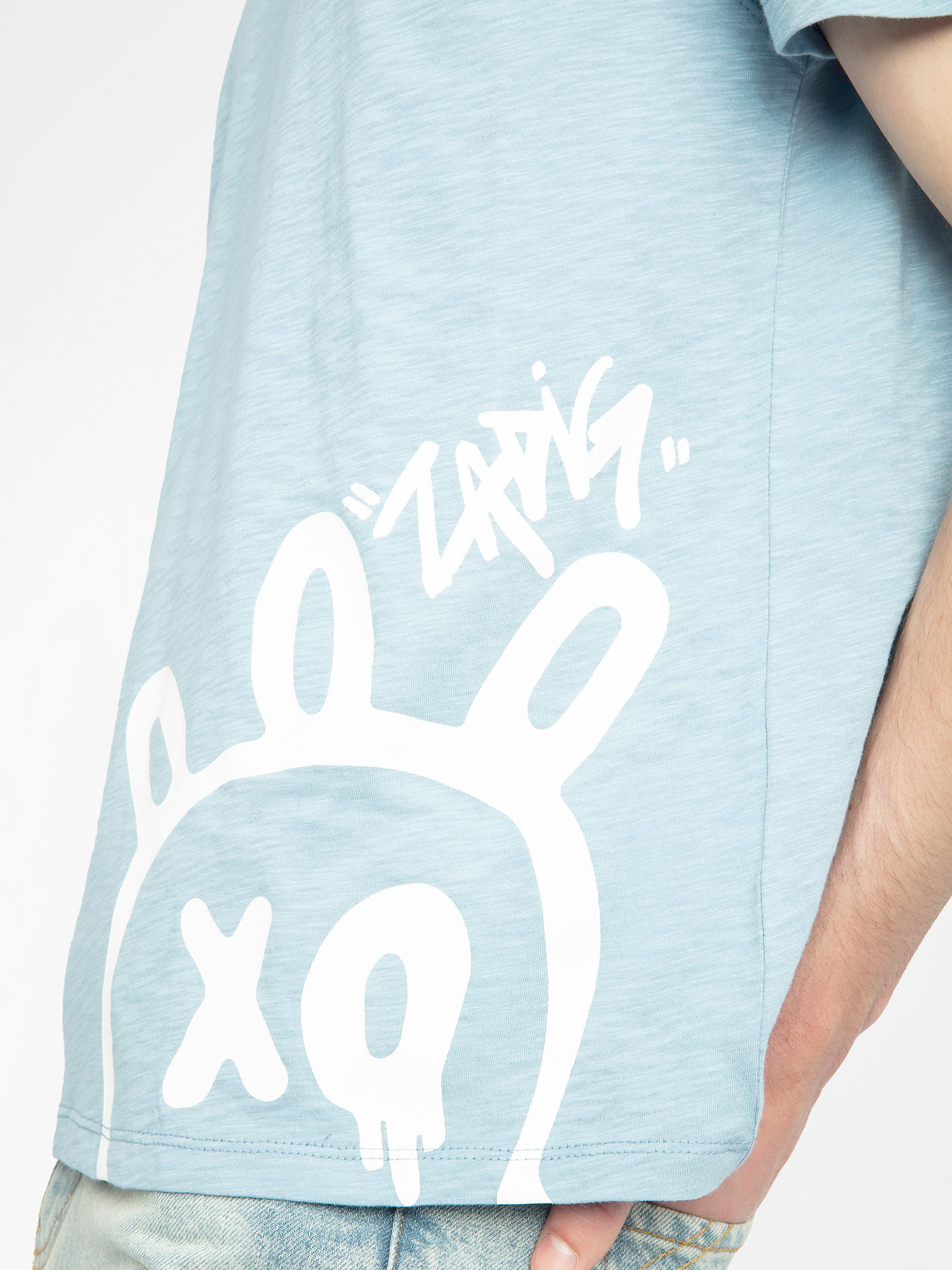 Stockly T-shirt - Short-sleeved T-shirt with front print.